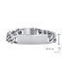 ფოტო #5 პროდუქტის Men's Solid Name Bar Plated Identification ID Bracelet For Men Boys Curb Chain Link Stainless Steel