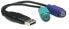 Фото #8 товара IC Intracom USB-A to PS/2 Converter cable - 15cm - Male to Female - Black - Connects Two PS/2 Devices via One USB-A Port - Equivalent to Startech USBPS2PC - Blister - USB A - 2x PS/2 - 0.15 m - Black