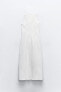 Фото #7 товара Платье миди из габардина с завязками ZARA