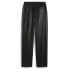 Фото #2 товара Puma T7 Oversized Pleather Track Pants Mens Black Casual Athletic Bottoms 627192