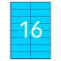Фото #3 товара Клейкие этикетки Apli 100 Листья Fluorine Blue 105 x 37 mm Синий