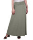 ფოტო #1 პროდუქტის Petite Ring Faux Belt A Line Maxi Skirt