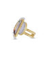 ფოტო #3 პროდუქტის My Colorful legacy Moonstone Gemstone Diamond Pearl Y Gold Plated Silver Ring