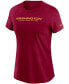 ფოტო #2 პროდუქტის Women's Burgundy Washington Football Team Logo Essential T-shirt