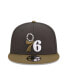 Фото #2 товара Men's Charcoal, Olive Philadelphia 76ers Two-Tone Color Pack 9FIFTY Snapback Hat
