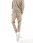 BOSS Orange co-ord tonal logo joggers in light brown