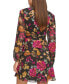 Фото #2 товара Women's Printed Chiffon V-Neck Dress