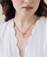 Фото #5 товара brook & york stella Imitation Pearl Initial Toggle Necklace