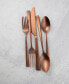 Фото #2 товара Marlise Copper Satin 20 Piece 18/10 Stainless Steel Flatware Set, Service for 4