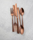 Marlise Copper Satin 20 Piece 18/10 Stainless Steel Flatware Set, Service for 4