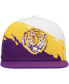 Фото #5 товара Men's Purple and White LSU Tigers Paintbrush Snapback Hat