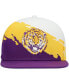 Men's Purple and White LSU Tigers Paintbrush Snapback Hat