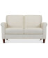 Фото #4 товара Kared 60" Roll Arm Leather Loveseat, Created for Macy's