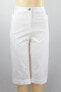 Фото #1 товара Jm Collection Women's Cuffed Capri Skimmer Pants White 14
