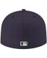 Фото #5 товара Men's Navy Chicago Cubs Logo White 59FIFTY Fitted Hat