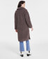 ფოტო #2 პროდუქტის Women's Notched-Collar Teddy Coat