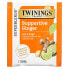 Twinings, Support, травяной чай из белого гибискуса, лайм и имбирь, без кофеина, 18 чайных пакетиков, 27 г (0,95 унции)