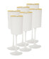 Фото #1 товара Square Shaped Wine Glasses with Rim 6 Piece Set, Service for 6