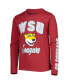 ფოტო #3 პროდუქტის Big Boys Crimson, Heather Gray Washington State Cougars Game Day T-shirt Combo Pack