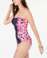 Фото #2 товара Calvin Klein 259569 Women's Floral Tummy Control One Piece Swimsuit Size 10
