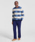 Men's Textured Check Merino Crewneck Sweater, Created for Macy's