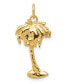 Palm Tree Charm in 14k Yellow Gold