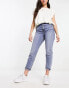 River Island high rise mom jean in light blue