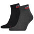 Фото #1 товара LEVI´S UNDERWEAR Sportswear Logo Mid socks 2 pairs