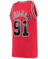 ფოტო #4 პროდუქტის Men's Dennis Rodman Red Chicago Bulls Hardwood Classics 1997-98 Swingman Jersey