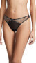 Фото #2 товара Natori 185277 Womens Embroidery Lace Thong Underwear Black / Ivory Size X-Small