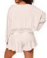 ფოტო #2 პროდუქტის Plus Size Ande Knit Pajama Set