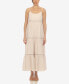 ფოტო #1 პროდუქტის Women's Scoop Neck Tiered Maxi Dress