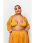 ფოტო #1 პროდუქტის Plus Size Luna Glitter Mesh Bralette