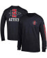 Фото #1 товара Men's Black San Diego State Aztecs Team Stack Long Sleeve T-shirt