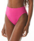 Carmen Marc Valvo 298794 Women's High Waist Bikini Bottoms Swimsuit L