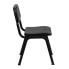 Фото #1 товара Hercules Series 880 Lb. Capacity Black Plastic Stack Chair With Black Frame