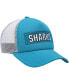 Фото #4 товара Men's Teal, White San Jose Sharks Team Plate Trucker Snapback Hat