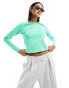 Фото #2 товара Nike Air tight long sleeve top in spring green