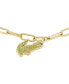 ფოტო #3 პროდუქტის Multicolor Crystal Crocodile Paperclip Link Chain Bracelet