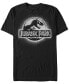 Jurassic Park Men's Spray Paint Logo Short Sleeve T-Shirt Черный, XL - фото #1