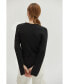 ფოტო #2 პროდუქტის Women's Danielle Rib Knit Asymmetric Hem Top