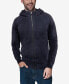 Men's Sherpa Lined Full Zipper Knit Hoodie Sweater