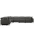 Фото #5 товара CLOSEOUT! Adney 161" 6-Pc. Zero Gravity Fabric Sectional with 3 Power Recliners, Created for Macy's