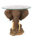 Lord Earl Houghton's Trophy Elephant Glass-Topped Table