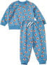 Set mit Sweatshirt & Hose mit Fuchs-Muster, blau, Gr. 80, 1 St