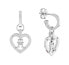 Фото #1 товара Matching Monogram Heart Hoop Earrings 2780923