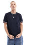 Tommy Hilfiger monotype bold tipping t-shirt in black