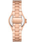 ფოტო #2 პროდუქტის Women's Mini-Lennox Three-Hand Rose Gold-Tone Stainless Steel Bracelet Watch 33mm