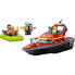 Фото #5 товара Конструктор пластиковый Lego City Пожарно-спасательная лодка 60373