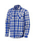 Men's Darius Rucker Collection by Royal, Natural Kentucky Wildcats Plaid Flannel Long Sleeve Button-Up Shirt